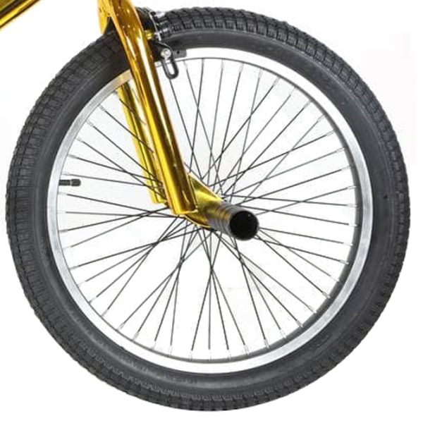 Велосипед Crosser BMX 20" Алюминий/ Золотой Черный photo 6