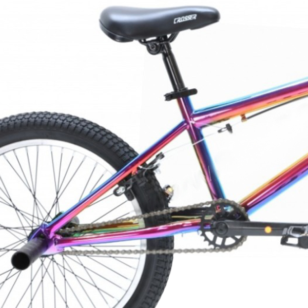 Bicicletă Crosser BMX 20" Aluminiu/ Rainbow Black photo 3 Bicicletă Crosser BMX 20" Aluminiu/ Rainbow Black photo 3