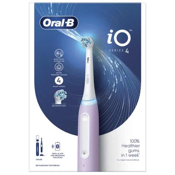 Periuță de dinți electrică Braun iO4 Pulsatila/ Purple photo 4
