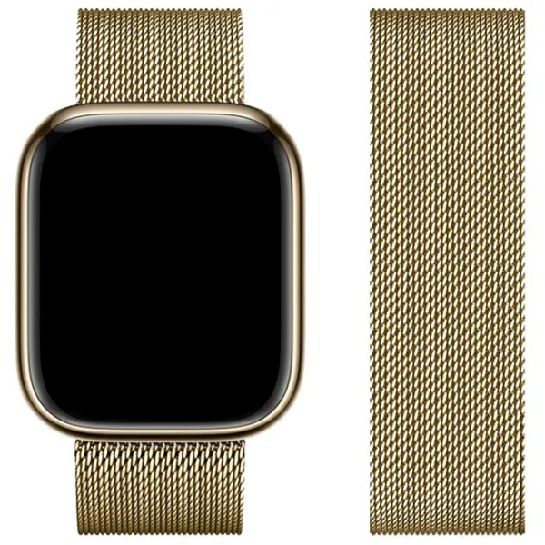 Ремешок Apple Watch WA03 Simple beauty series Металл/
42 / 44 / 45 / 49 мм / Золото Vintage photo 2