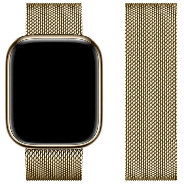 Ремешок Apple Watch WA03 Simple beauty series Металл/
42 / 44 / 45 / 49 мм / Золото Vintage photo 2