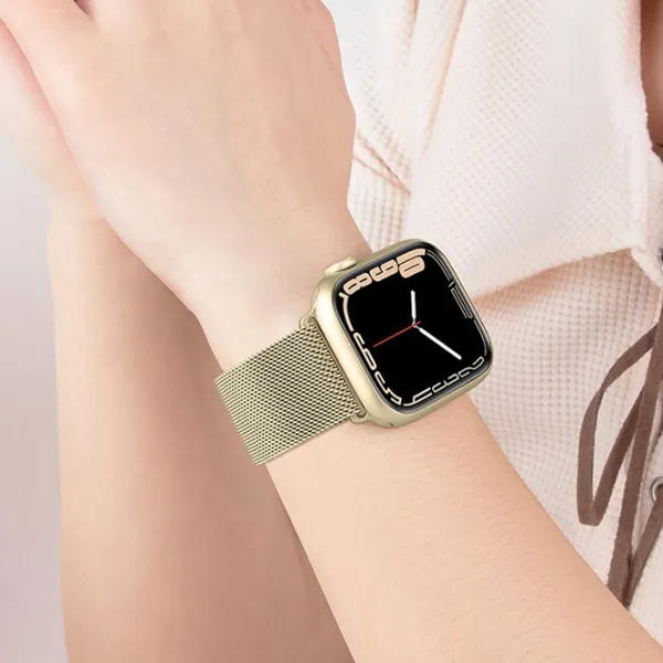 Ремешок Apple Watch WA03 Simple beauty series Металл/
42 / 44 / 45 / 49 мм / Золото Vintage photo 5