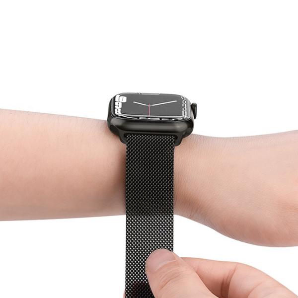 Curelușă Apple Watch WA03 Simple beauty series Metal/
38, 40, 41 mm / Black  photo 5 Curelușă Apple Watch WA03 Simple beauty series Metal/
38, 40, 41 mm / Black  photo 5
