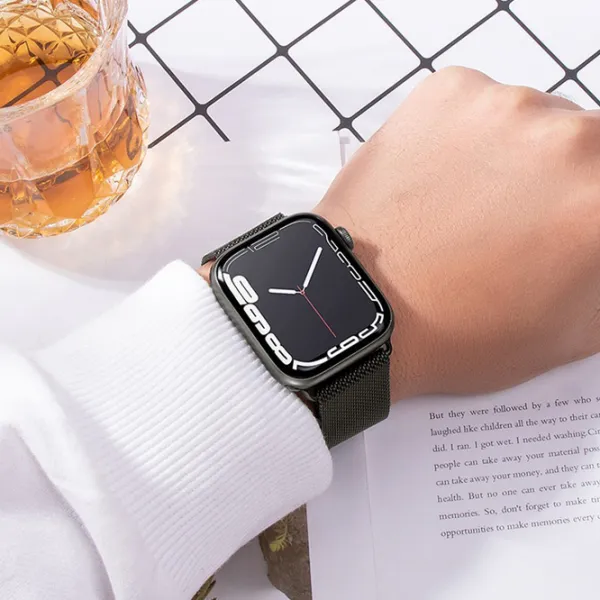 Curelușă Apple Watch WA03 Simple beauty series Metal/
38, 40, 41 mm / Black  photo 6 Curelușă Apple Watch WA03 Simple beauty series Metal/
38, 40, 41 mm / Black  photo 6