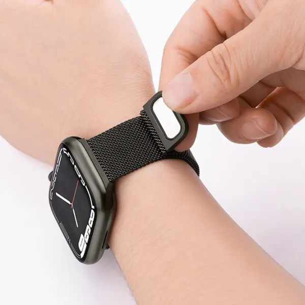 Curelușă Apple Watch WA03 Simple beauty series Metal/
38, 40, 41 mm / Black  photo 7 Curelușă Apple Watch WA03 Simple beauty series Metal/
38, 40, 41 mm / Black  photo 7