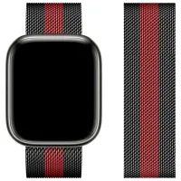 Ремешок Apple Watch WA03 Simple beauty series Металл/
42 / 44 / 45 / 49 мм / Черный Red photo 2