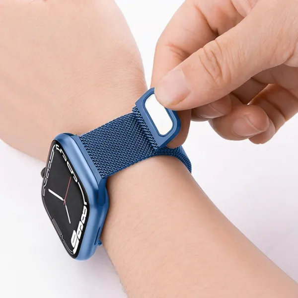 Ремешок Apple Watch WA03 Simple beauty series Металл/
38, 40, 41 мм / Синий  photo 5