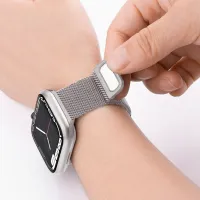 Ремешок Apple Watch WA03 Simple beauty series Металл/
38, 40, 41 мм / Белый Космос photo 6