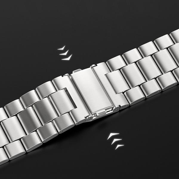 Ремешок Apple Watch WA10 Grand series three-bead Металл/
38, 40, 41 мм / Серебряный  photo 2