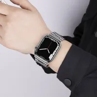 Ремешок Apple Watch WA10 Grand series three-bead Металл/
42 / 44 / 45 / 49 мм / Серебряный photo 3