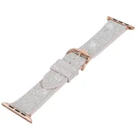 Ремешок Apple Watch WA11 Diamond series double-section Силикон/
38, 40, 41 мм / Розовый Серебристый photo 2
