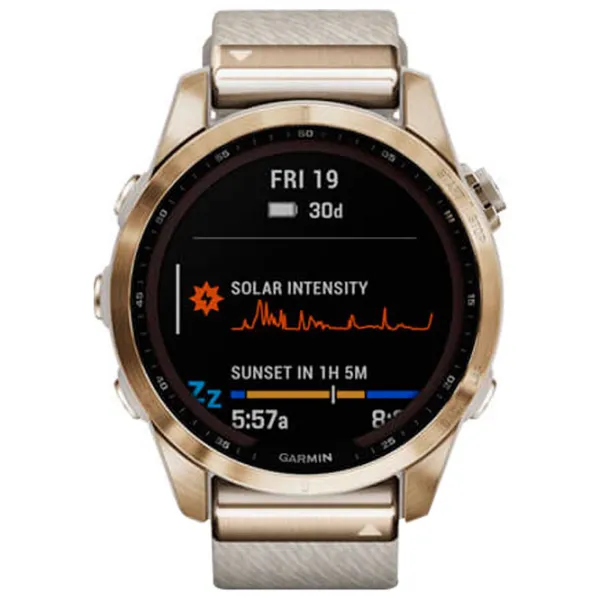 Умные часы Garmin Fenix 7s Sapphire Solar 1.3"/ 010-02539-39/ Серый Светло золотистый photo 2
