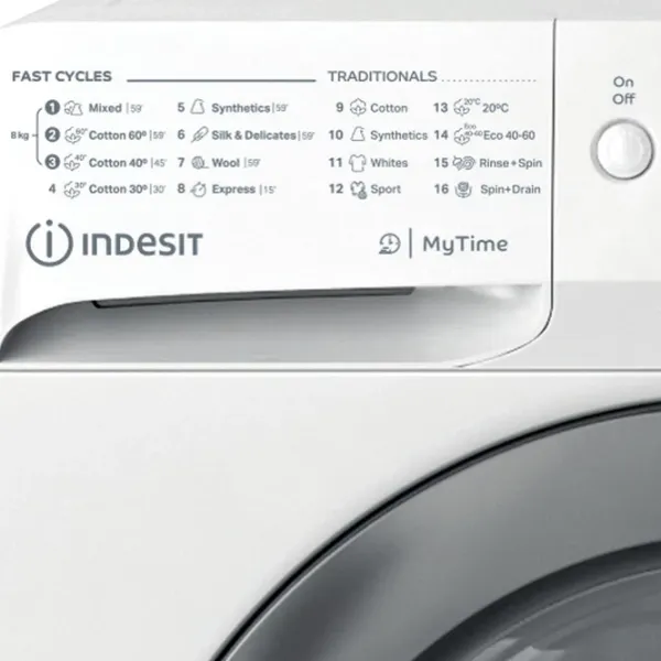 Mașină de spălat Indesit MTWE 81484 WK EE 8 kg / 1400 rpm / White photo 3