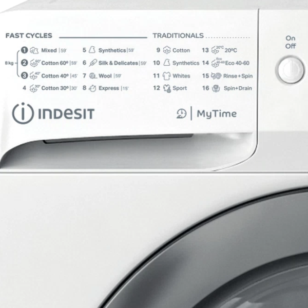 Mașină de spălat Indesit MTWE 81484 WK EE 8 kg / 1400 rpm / White photo 3