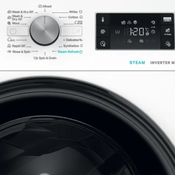 Стиральная машина с сушкой Whirlpool FFWDB 976258 BV EE 9 кг / 1600 об/мин / Белый photo 2