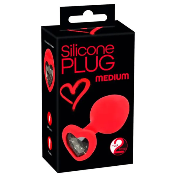 Jucărie anală You2Toys Silicone Plug Red photo 4 Jucărie anală You2Toys Silicone Plug Red photo 4