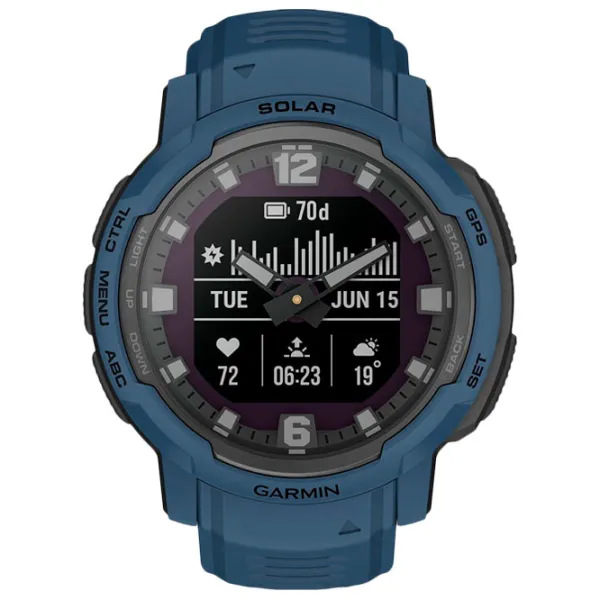 Ceas inteligent Garmin Instinct Crossover Solar 0.9"/ 010-02730-02/ Tidal Blue photo 2
