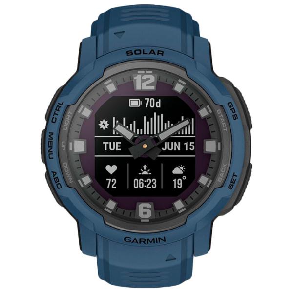 Ceas inteligent Garmin Instinct Crossover Solar 0.9"/ 010-02730-02/ Tidal Blue photo 2