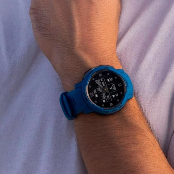 Ceas inteligent Garmin Instinct Crossover Solar 0.9"/ 010-02730-02/ Tidal Blue photo 7