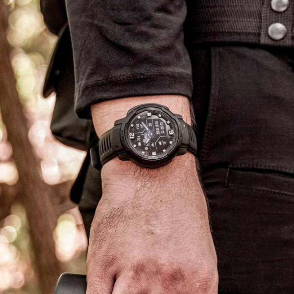 Ceas inteligent Garmin Instinct Crossover Solar 0.9"/ 010-02730-00/ Black Black photo 6