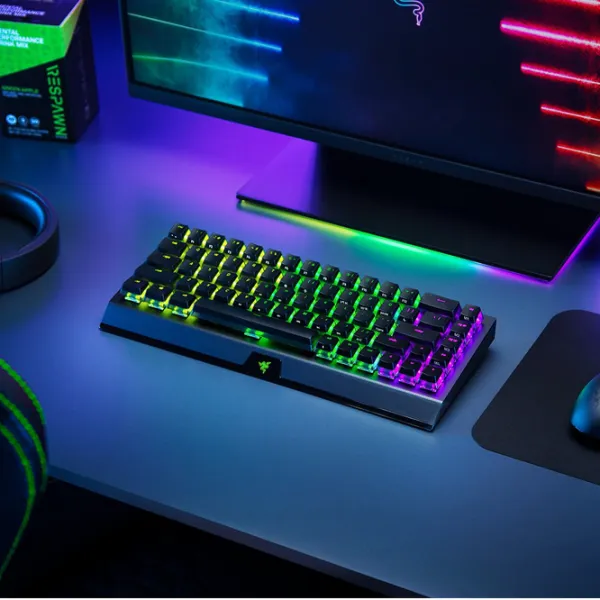 Tastatură Razer BlackWidow V3 Mini HyperSpeed Fără fir + Cu fir/ Black photo 2