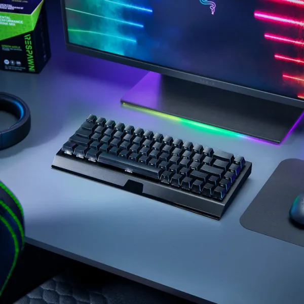 Tastatură Razer BlackWidow V3 Mini HyperSpeed Fără fir + Cu fir/ Black photo 9