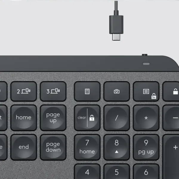 Клавиатура Logitech MX Keys Беспроводные + Проводные/ Черный photo 8
