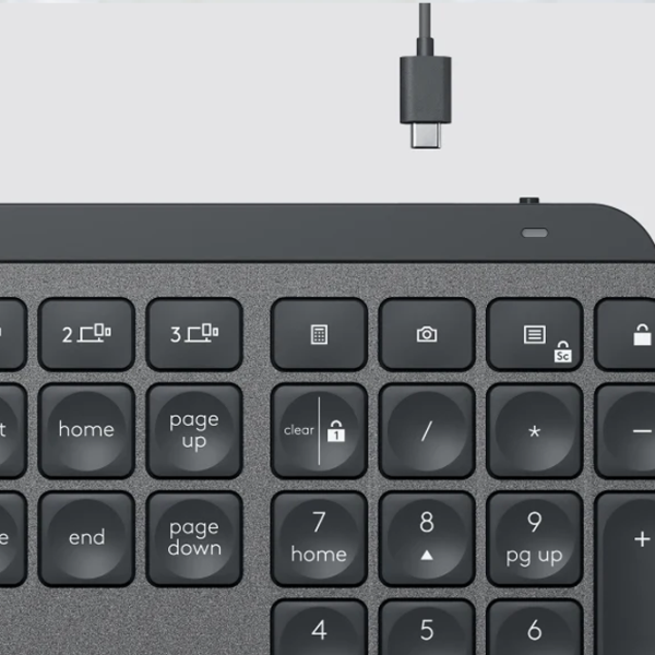 Клавиатура Logitech MX Keys Беспроводные + Проводные/ Черный photo 8
