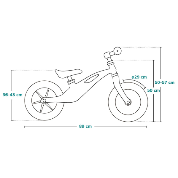 Bicicletă fără pedale Lionelo Bart Tour 11" 11" Aliaj de magneziu/ Blue Sky photo 5