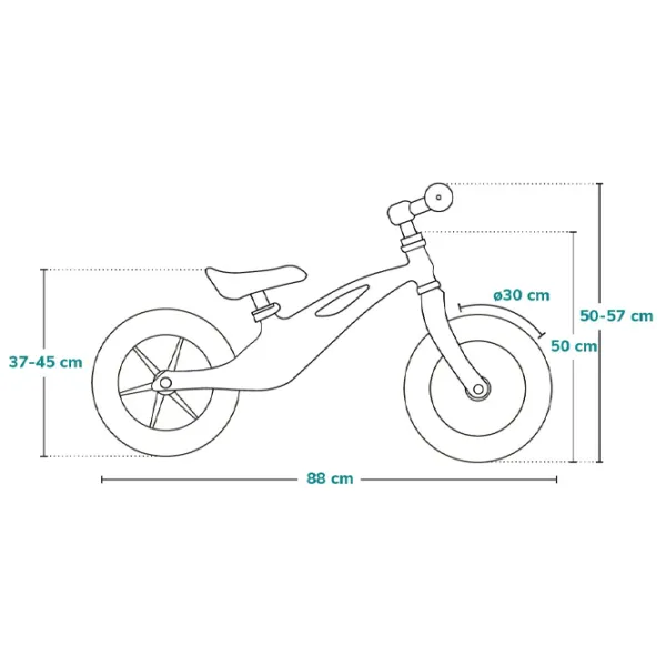 Bicicletă fără pedale Lionelo Bart Air Sporty 12" 12" Aliaj de magneziu/ Black Orange photo 9 Bicicletă fără pedale Lionelo Bart Air Sporty 12" 12" Aliaj de magneziu/ Black Orange photo 9