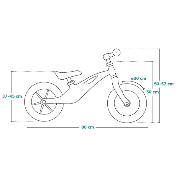 Bicicletă fără pedale Lionelo Bart Air Sporty 12" 12" Aliaj de magneziu/ Black Orange photo 9 Bicicletă fără pedale Lionelo Bart Air Sporty 12" 12" Aliaj de magneziu/ Black Orange photo 9