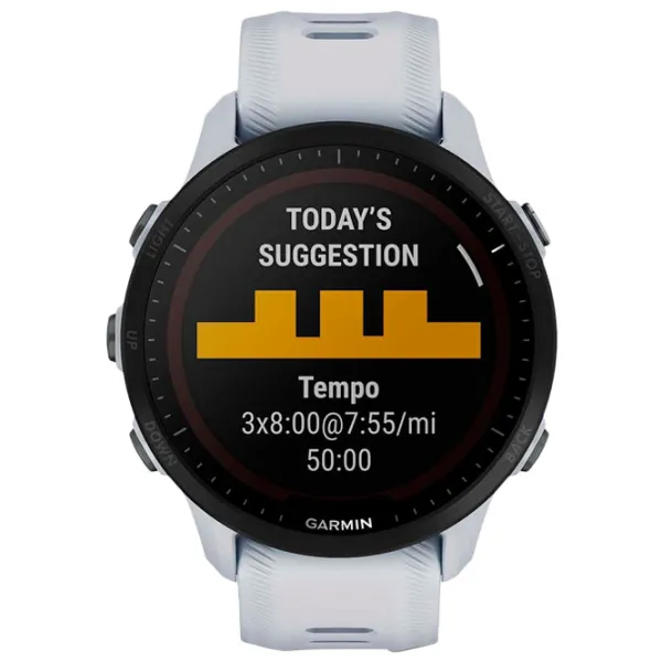 Ceas inteligent Garmin Forerunner 955 1.3"/ 010-02638-31/ Whitestone White photo 2