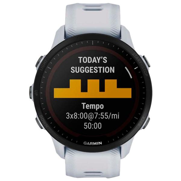 Ceas inteligent Garmin Forerunner 955 1.3"/ 010-02638-31/ Whitestone White photo 2