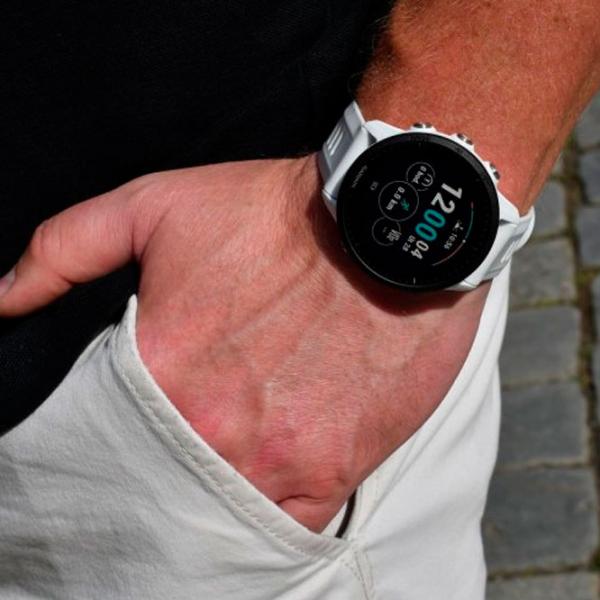 Ceas inteligent Garmin Forerunner 955 1.3"/ 010-02638-31/ Whitestone White photo 7