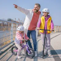 Bicicletă fără pedale Lionelo Bart Air Sporty 12" 12" Aliaj de magneziu / Purple Pink photo 7