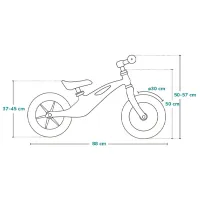 Bicicletă fără pedale Lionelo Bart Air Sporty 12" 12" Aliaj de magneziu / Blue Navy photo 10