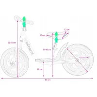 Bicicletă fără pedale Jumi CD-871304 11" 11" Metal / Pink White photo 6