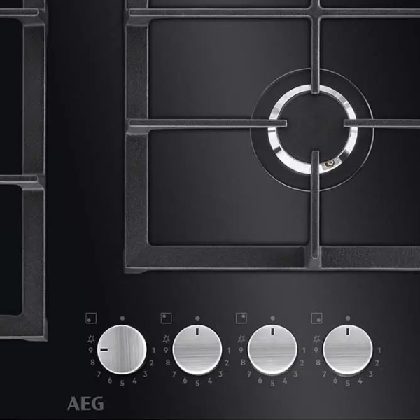 Газовая варочная панель AEG HKB64420NB Закаленное стекло/ Черный photo 2 Газовая варочная панель AEG HKB64420NB Закаленное стекло/ Черный photo 2