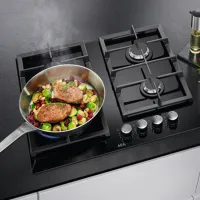Plită încorporabilă pe gaz AEG HKB64420NB Sticlă călită/ Black photo 5