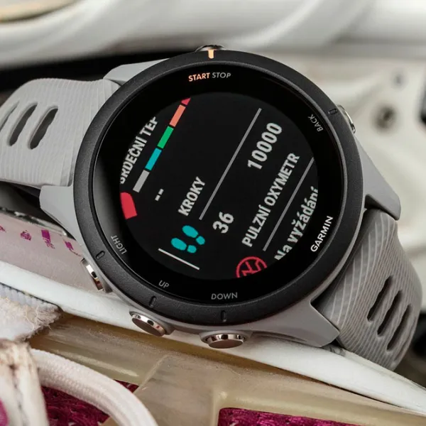 Ceas inteligent Garmin Forerunner 255S 1.1"/ 010-02641-12/ Powder Gray photo 6