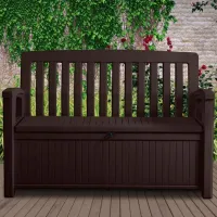 Садовый стул Keter Patio Bench Пластик/ Пластик/ Коричневый photo 2