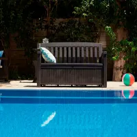 Садовый стул Keter Patio Bench Пластик/ Пластик/ Коричневый photo 4