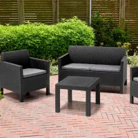Set mobilă terasă Keter Orlando Plastic/ Plastic/ Plastic/ Graphite photo 3
