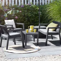 Set mobilă terasă Keter Emily Patio Plastic/ Plastic/ Plastic/ Graphite photo 2