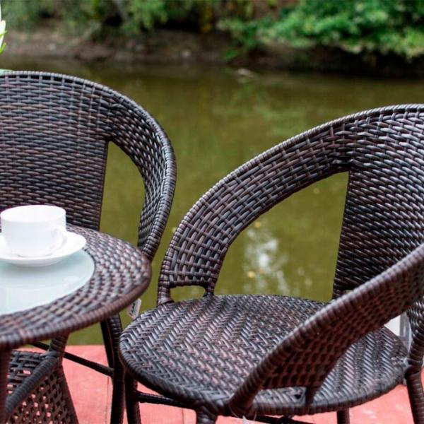 Set mobilă terasă Jumi OM-397170 Aluminiu/ Plastic/ Plastic/ Brown photo 4
