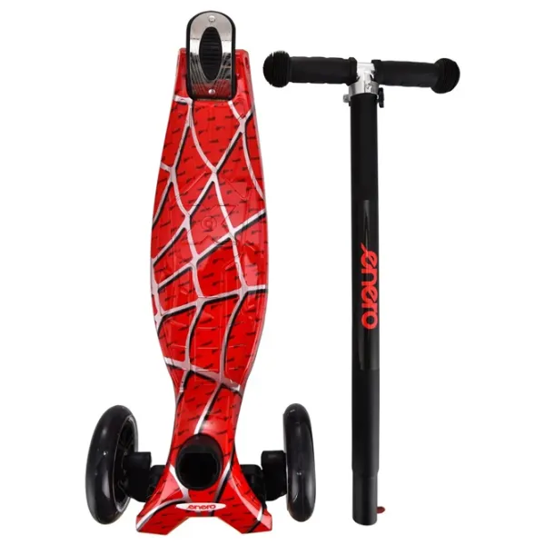 Trotinetă pentru copii cu trei roți Enero Maxi (384-002) 50 kg/ Red photo 2