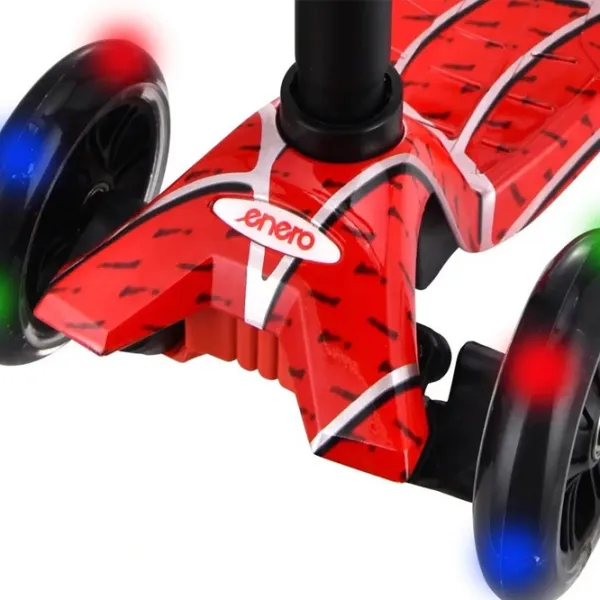 Trotinetă pentru copii cu trei roți Enero Maxi (384-002) 50 kg/ Red photo 5