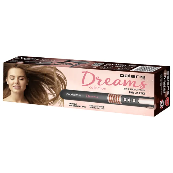 Placă de îndreptat părul Polaris PHS 2512KT 35 W/ Pink Black photo 6