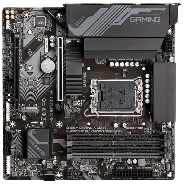 Placă de bază Gigabyte B760M GAMING X mATX/ Intel B760M photo 3