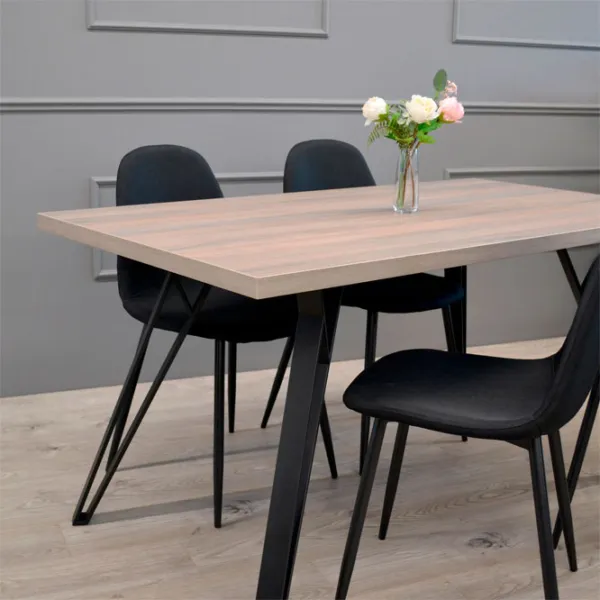 Scaun de bucătărie DecoPrim C-710 Stofă/ Black photo 9